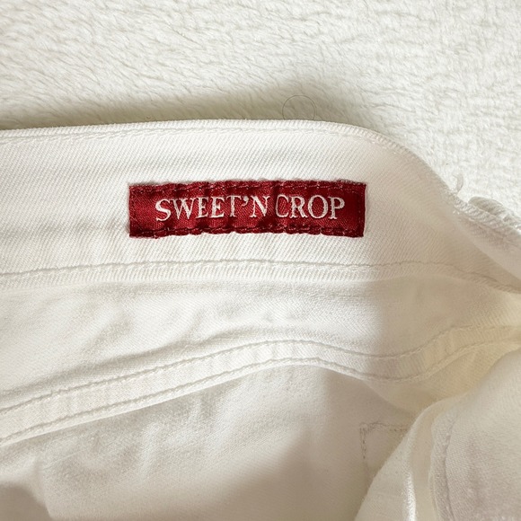 Lucky Brand Womens Sweet N Crop Jeans White Size 12/31 Bootcut Crop - Picture 4 of 9